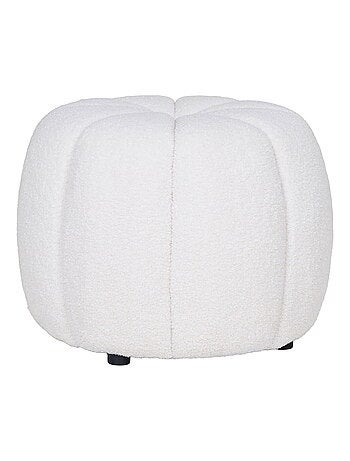 Pouf Paisley - Pouf, blanc cassé ø48x38 cm, HN1259