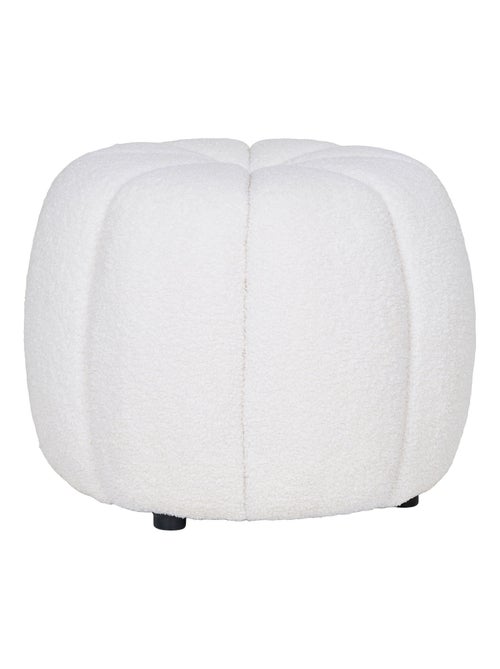Pouf Paisley - Pouf, blanc cassé ø48x38 cm, HN1259 - Kiabi