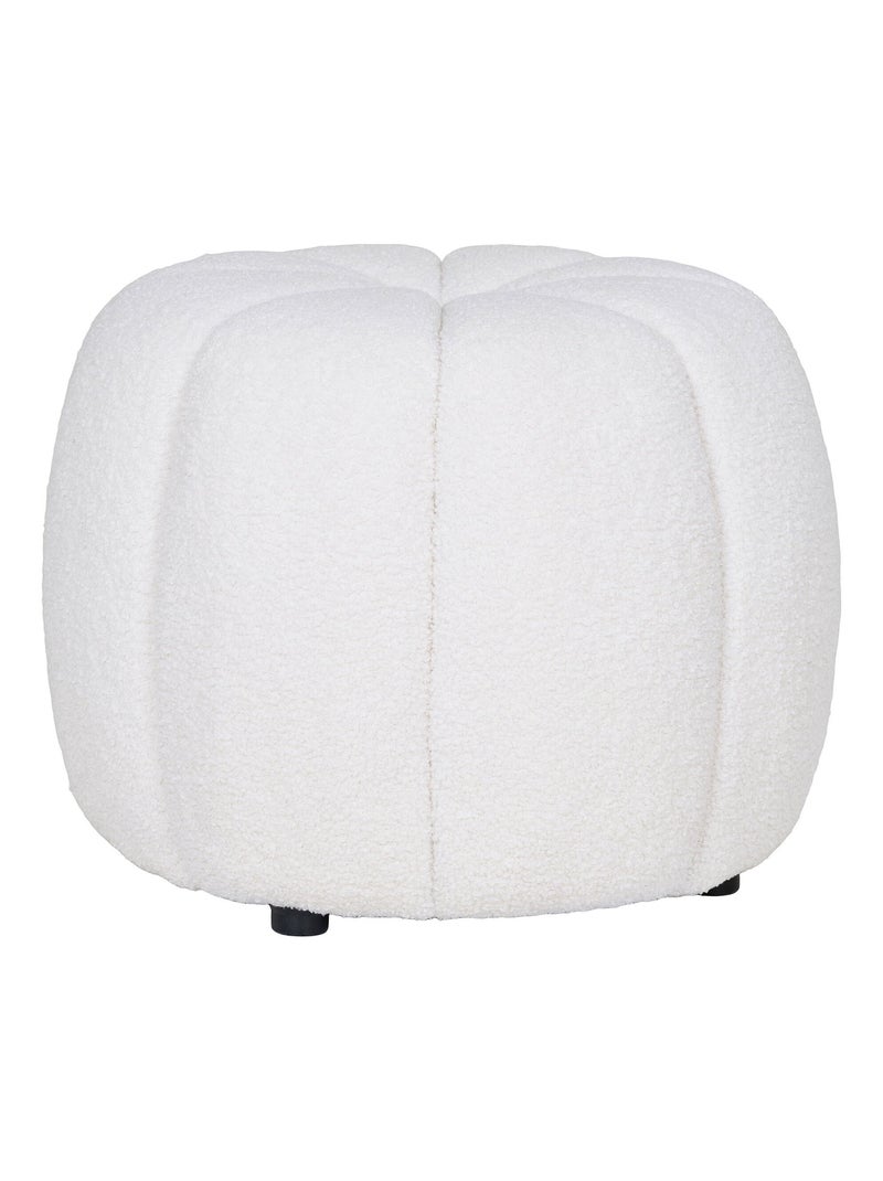 Pouf Paisley - Pouf, blanc cassé ø48x38 cm, HN1259 Blanc cassé - Kiabi