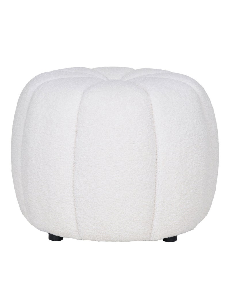 Pouf Paisley - Pouf, blanc cassé ø48x38 cm, HN1259 Blanc cassé - Kiabi