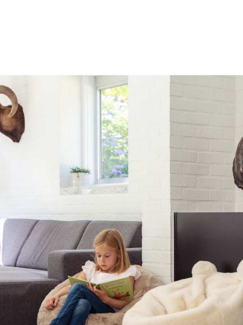 Pouf peluche éléphant Bibib & Co Gris - Kiabi