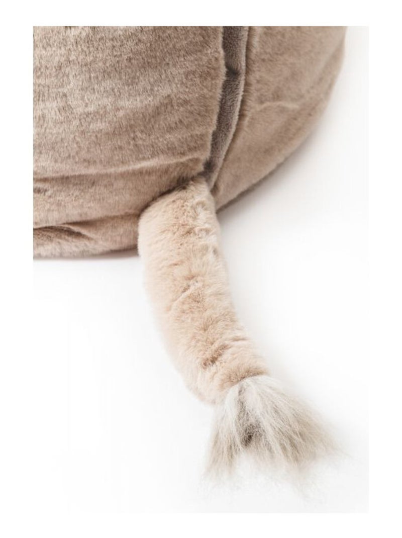 Pouf peluche éléphant Bibib & Co Gris - Kiabi