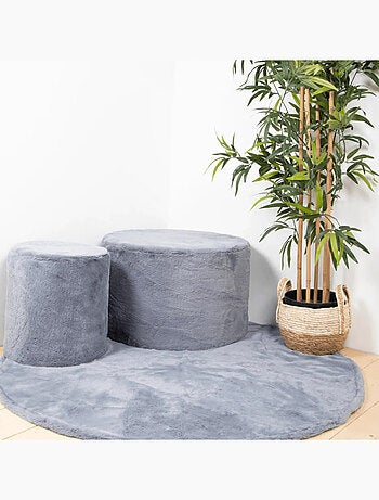 Pouf peluche koala gris Bibib & Co