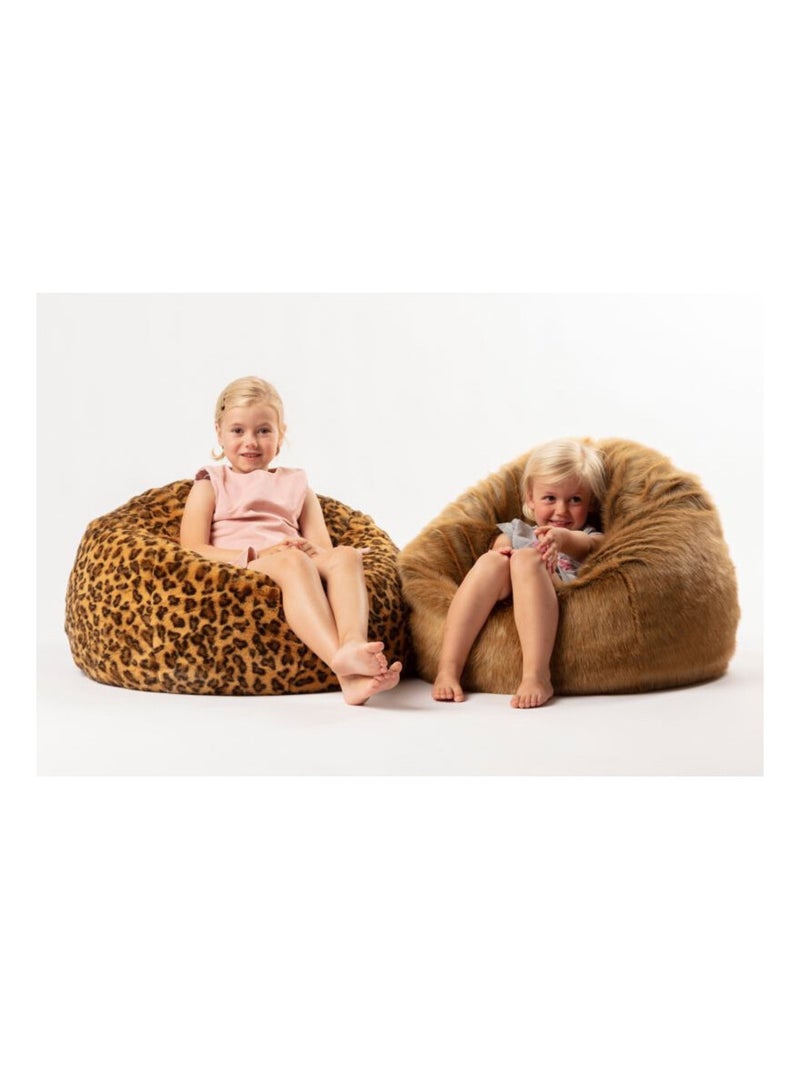 Pouf peluche lièvre Bibib & Co Marron - Kiabi