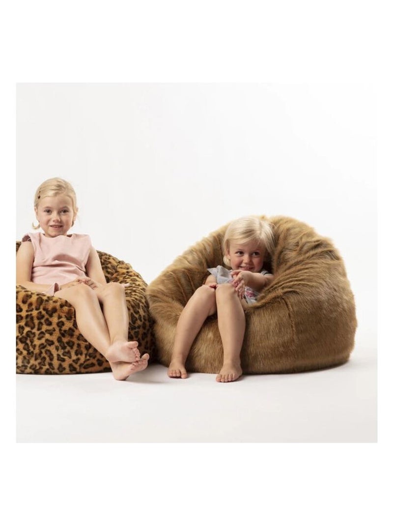 Pouf peluche lièvre Bibib & Co Marron - Kiabi
