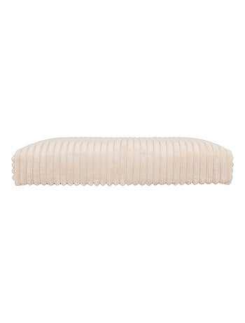 Pouf pliable - Effet velours côtelé avec rangement intégré