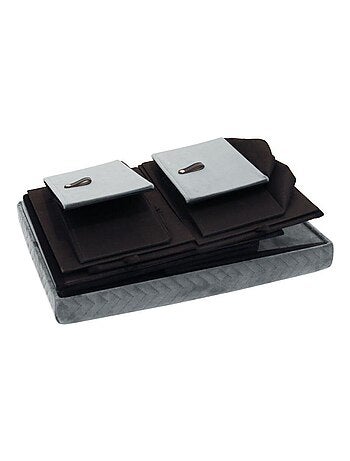 Pouf pliable avec rangement et tiroirs velours