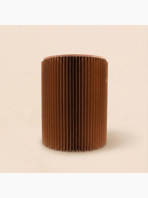 Pouf pliable en carton avec assise h38xd30cm - Kiabi Pouf pliable en carton avec assise h38xd30cm - Kiabi