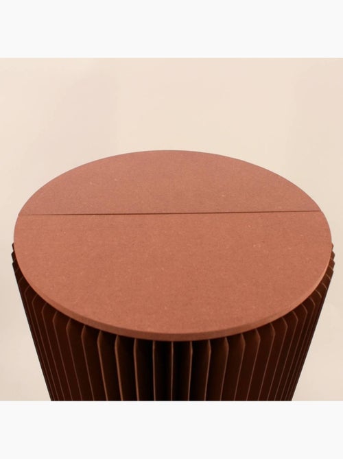Pouf pliable en carton avec assise h38xd30cm - Kiabi Pouf pliable en carton avec assise h38xd30cm - Kiabi