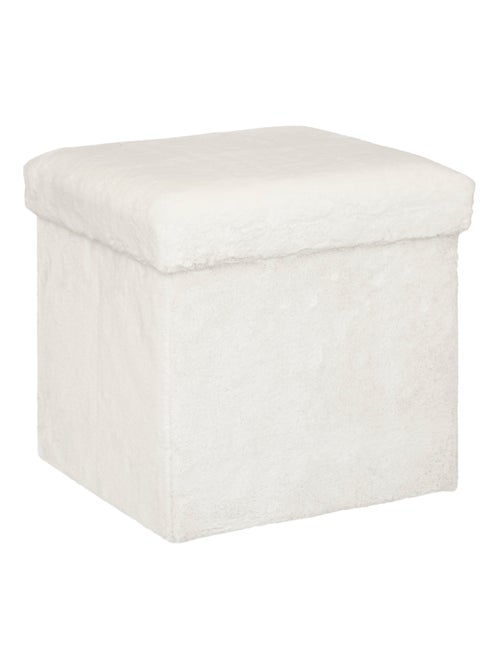 Pouf pliable en fourrure - Kiabi