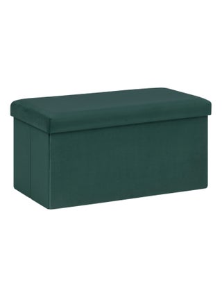 Pouf pliable rectangulaire avec rangement