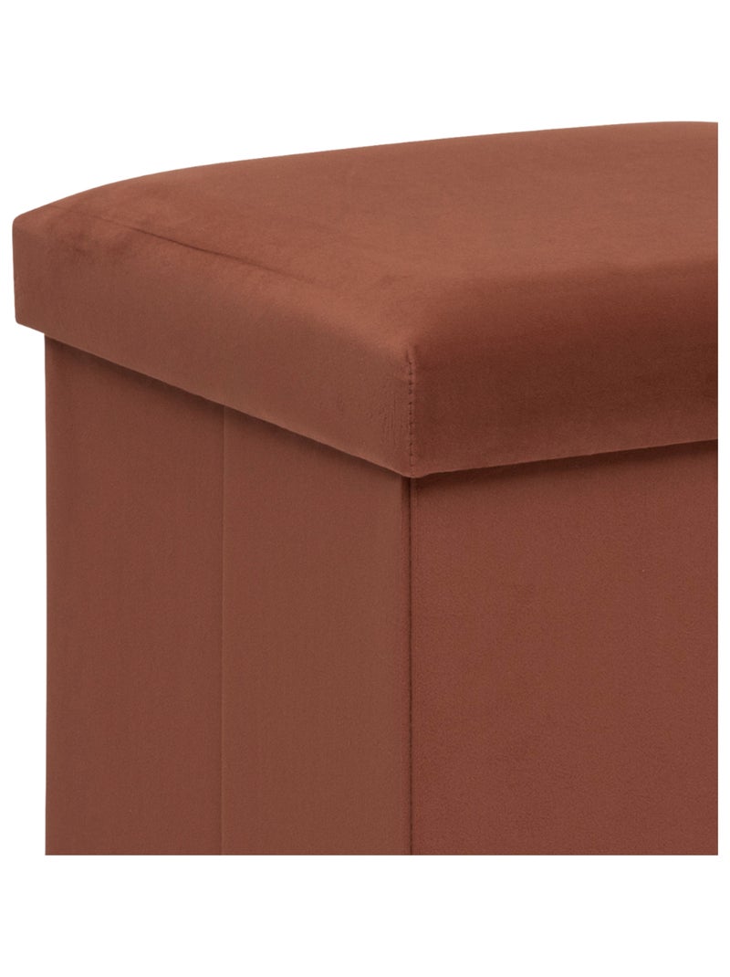 Pouf pliant à rangement Jaune foncé - Kiabi