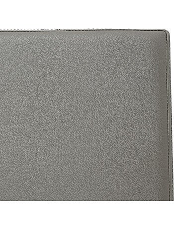 Pouf pliant coffre de rangement aspect cuir AKENO