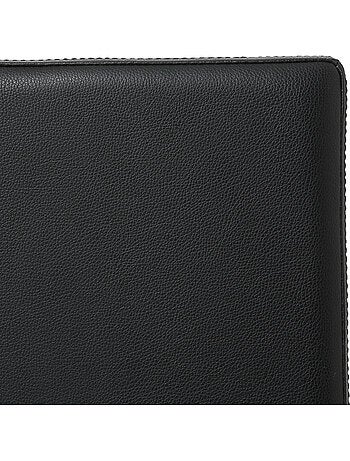 Pouf pliant coffre de rangement aspect cuir AKENO