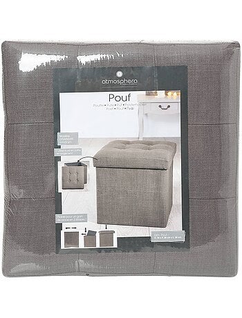 Pouf coffre pliant LYSANDRE