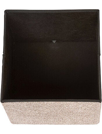 Pouf pliant coffre de rangement en tissu OXIA