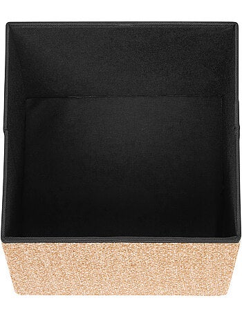 Pouf pliant coffre de rangement en tissu OXIA