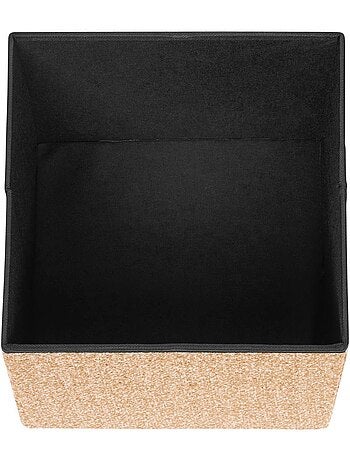 Pouf pliant coffre de rangement en tissu OXIA
