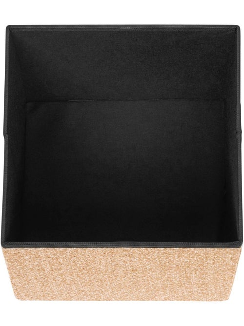 Pouf pliant coffre de rangement en tissu OXIA - Kiabi