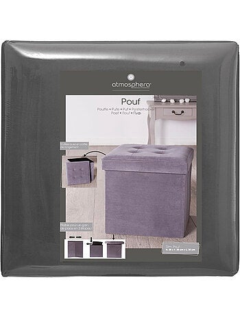 Pouf coffre pliant LYSANDRE