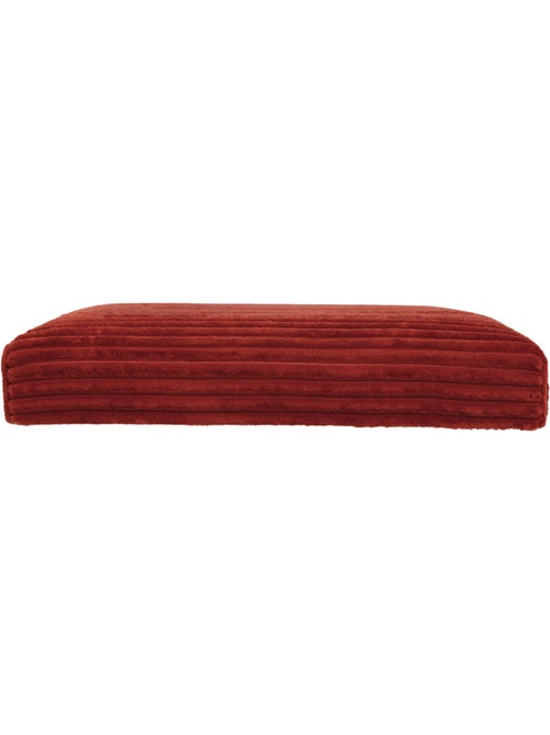 Pouf pliant coffre de rangement en velours côtelé arum - Kiabi Pouf pliant coffre de rangement en velours côtelé arum - Kiabi