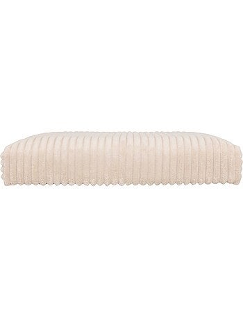Pouf pliant coffre de rangement en velours côtelé arum