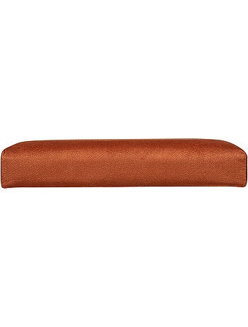 Pouf pliant coffre de rangement en velours LILOU