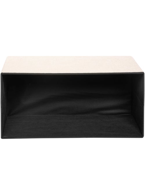 Pouf pliant coffre de rangement rectangulaire en bouclette SOANA - Kiabi