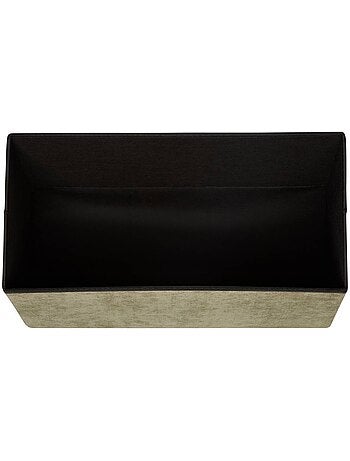 Pouf pliant double coffre de rangement capitonné en velours lysandre