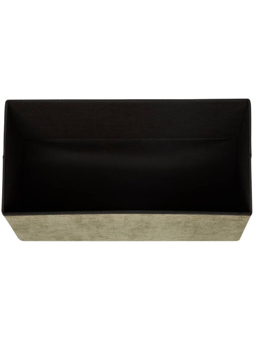 Pouf pliant double coffre de rangement capitonné en velours LYSANDRE - Kiabi