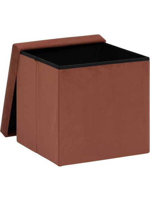 Pouf pliant velours tess - Kiabi Pouf pliant velours tess - Kiabi