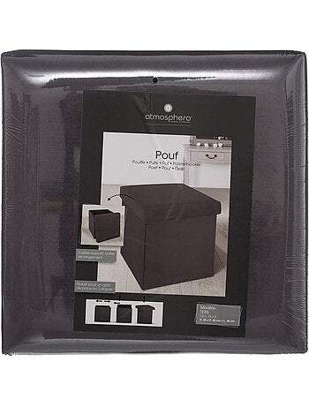 Pouf pliant velours tess