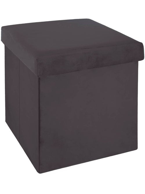 Pouf pliant velours tess - Kiabi