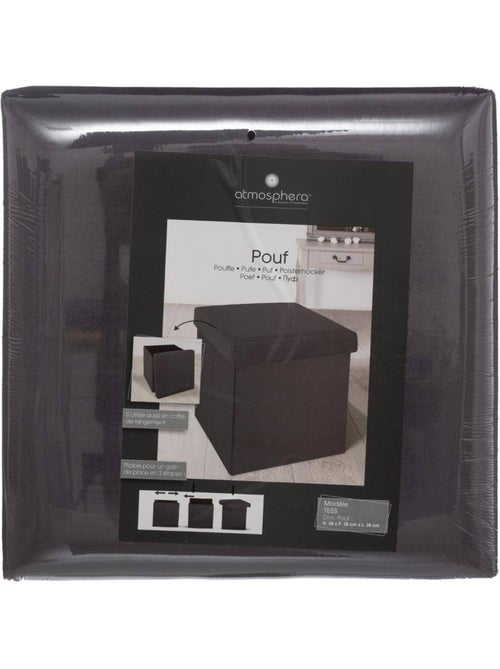 Pouf pliant velours tess - Kiabi