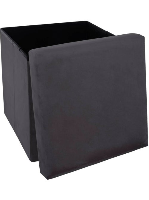 Pouf pliant velours tess - Kiabi