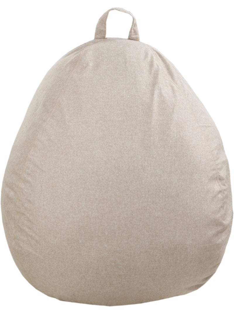 Pouf Poire - Doux, Confortable et Déhoussable - Bananair - 105x85 cm Beige - Kiabi