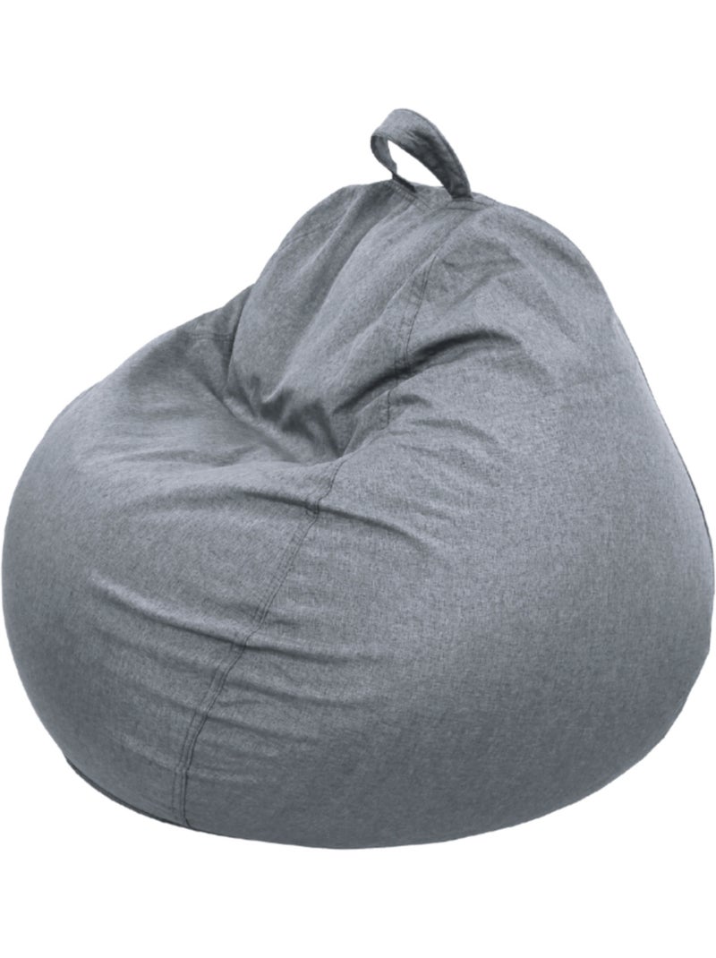 Pouf Poire - Doux, Confortable et Déhoussable - Bananair - 105x85 cm Gris foncé - Kiabi