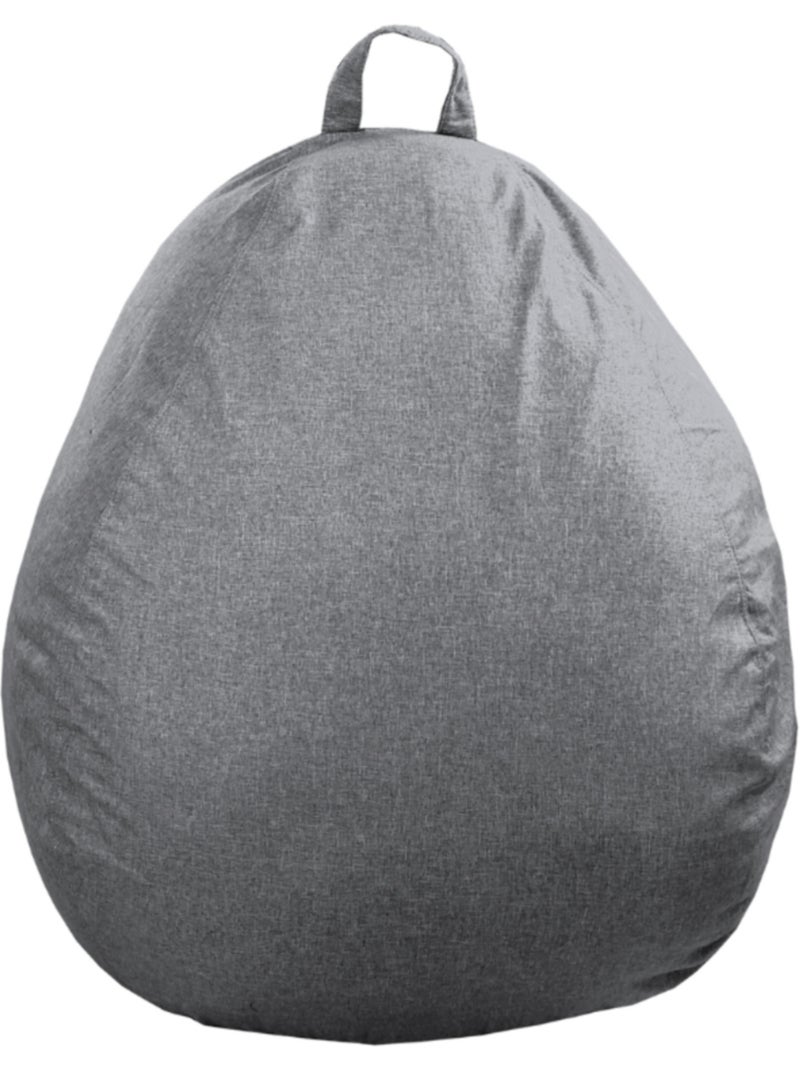 Pouf Poire - Doux, Confortable et Déhoussable - Bananair - 105x85 cm Gris foncé - Kiabi