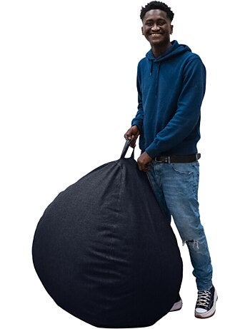 Pouf Poire - Doux, Confortable et Déhoussable - Bananair - 105x85 cm