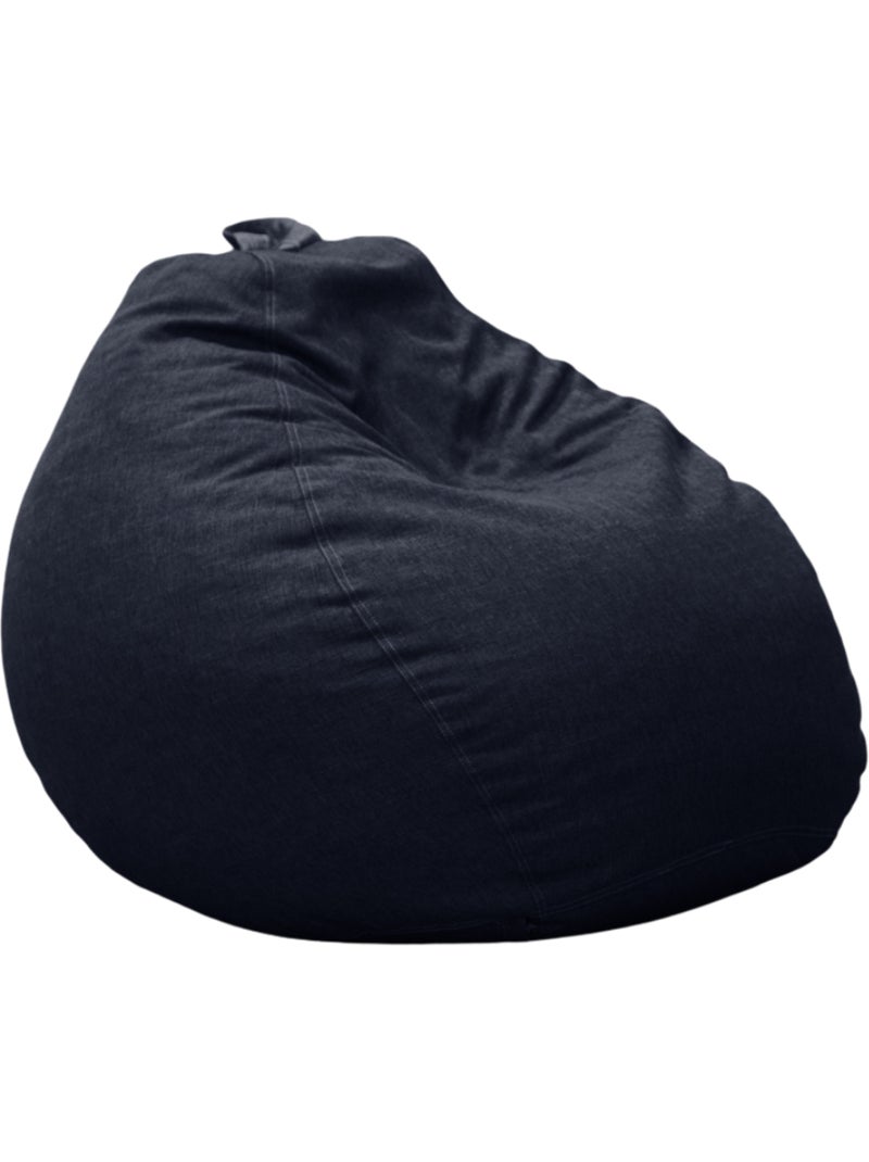 Pouf Poire - Doux, Confortable et Déhoussable - Bananair - 80x70 cm Noir - Kiabi