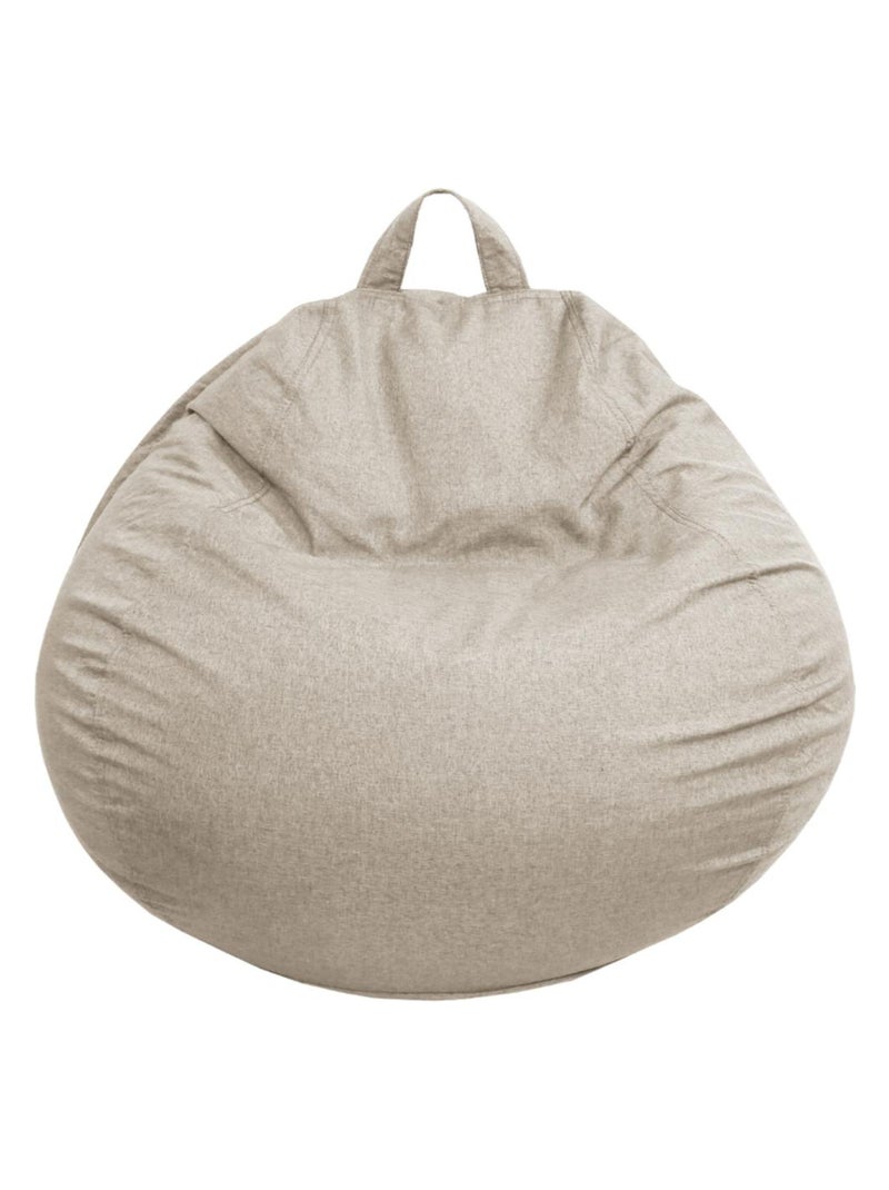 Pouf Poire - Doux, Confortable et Déhoussable - Bananair Beige - Kiabi