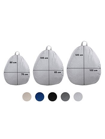 Pouf Poire - Doux, Confortable et Déhoussable - Bananair