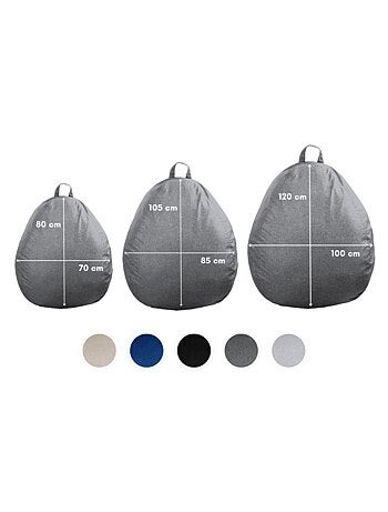 Pouf Poire - Doux, Confortable et Déhoussable - Bananair