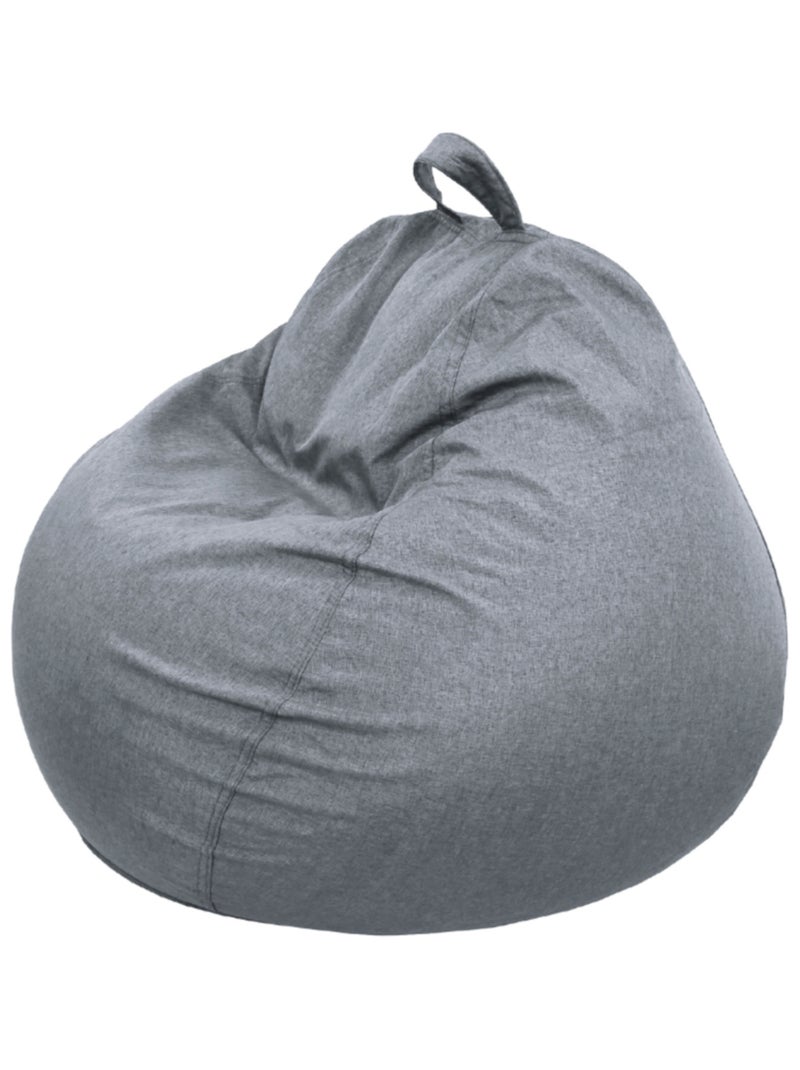 Pouf Poire - Doux, Confortable et Déhoussable - Bananair Gris foncé - Kiabi