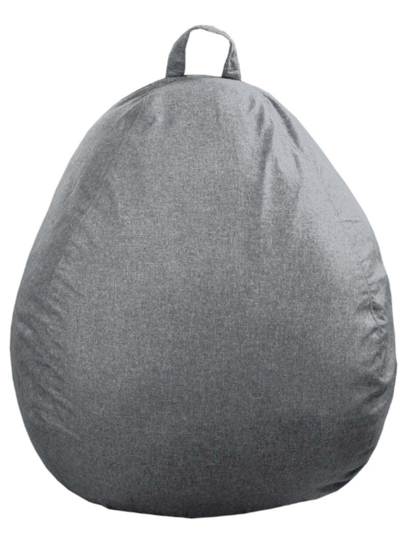 Pouf Poire - Doux, Confortable et Déhoussable - Bananair Gris foncé - Kiabi