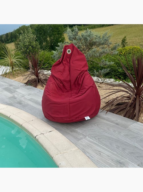 Pouf poire à microbille - Kiabi