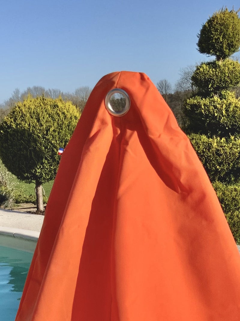 Pouf poire à microbille Orange - Kiabi