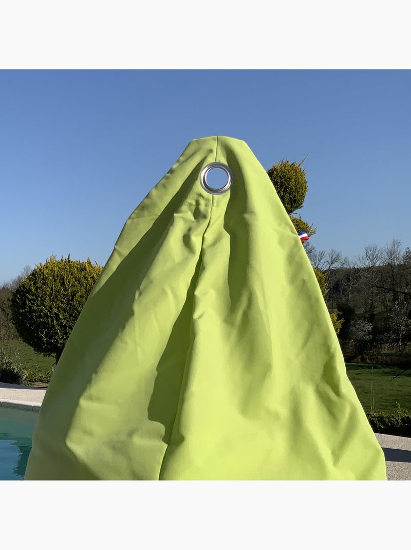 Pouf poire à microbille Vert fluo - Kiabi