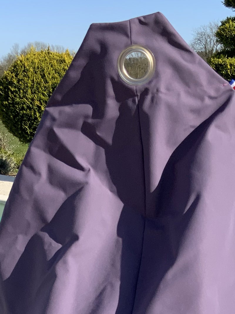 Pouf poire à microbille Violet aubergine - Kiabi