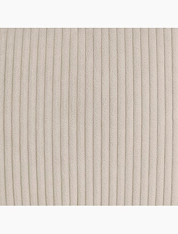 Pouf poire enfant à dossier haut avec repose-pieds carré assorti en velours côtelé - icon